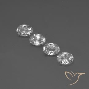 4.79ctw Natural Clear White Zircon, Oval, VS