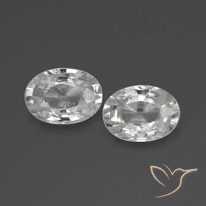 2.30ctw Natural White Zircon, Oval, VS