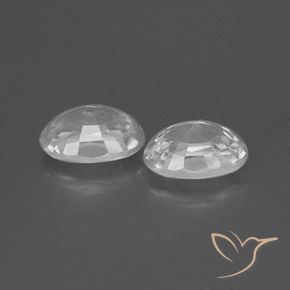 Zircon Gemstones in 7 x 5 mm (calibrated) Size for Sale, Zircon Stones in White Color