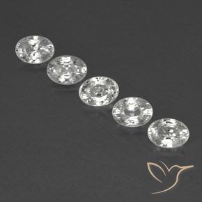 6.51ctw Natural Clear White Zircon, Oval, VVS-VS