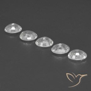 Zircon Gemstones in 7 x 5 mm (calibrated) Size for Sale, Zircon Stones in White Color
