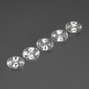 Белый Циркон Камень - 1.3ct Фасетный Овал (ID: 356652)
