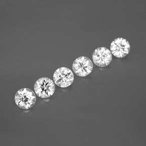 White Zircon Gem - 0.6ct Diamond-Cut (ID: 357029)