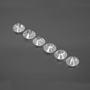 Zircon Gemstone in 4.6 mm Size for Sale, Zircon Stone in White Color