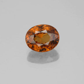 Красновато-оранжевый Циркон Камень - 2.2ct Фасетный Овал (ID: 357221)