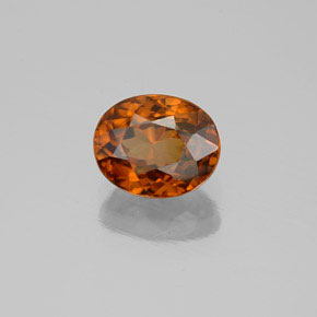 2.20 ct Orange Zircon Stone, Natural Zircon in Oval Facet Shape for Sale