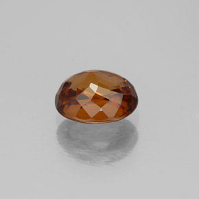 Zircon Gemstone in 7.7 x 6.2 mm Size for Sale, Zircon Stone in Reddish Orange Color