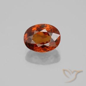 8,1 x 6,2mm ovaler roter Zirkon aus Tansania, Gewicht von 2,43 ct, natürlicher Edelstein in VVS-VS Reinheit, 1 Stück ovaler Zirkon - Farbe: Hellrot, Mohs-Härte von 6,5 - 7,5 Geeignet für den täglichen Gebrauch im Schmuck, Dezember Geburtsstein, Photo A
