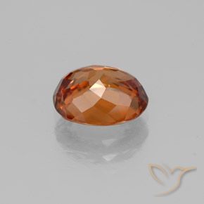 Zircon Gemstone in 8.5 x 7.1 mm Size for Sale, Zircon Stone in Fire Orange Color