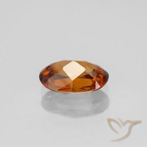Zircon Gemstone in 8.7 x 5.6 mm Size for Sale, Zircon Stone in Deep Orange Color