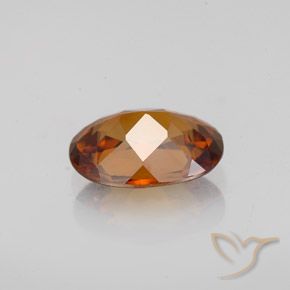 Zircon Gemstone in 8.4 x 6 mm Size for Sale, Zircon Stone in Reddish Orange Color