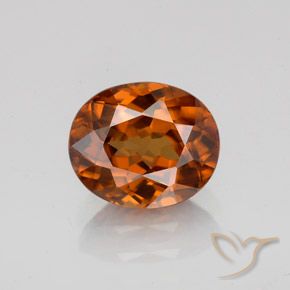 Naranja oscuro medio Circón Gema - 2.1ct Forma ovalada (ID: 358038)