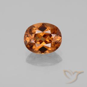 Naranja oscuro Circón Gema - 1.9ct Forma ovalada (ID: 358044)