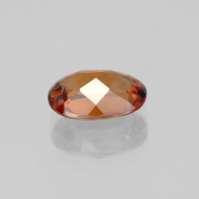 Zircon Gemstone in 8.6 x 6 mm Size for Sale, Zircon Stone in Deep Orange Color