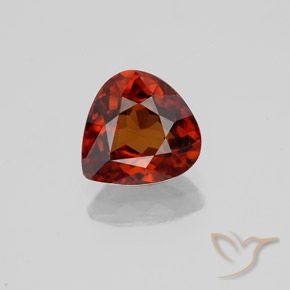 Dark Orange Циркон Камень - 2.1ct Фасетная Груша (ID: 358106)