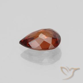 Zircon Gemstone in 8.9 x 6.3 mm Size for Sale, Zircon Stone in Deep Orange Color