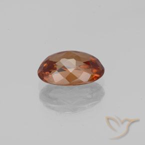 Zircon Gemstone in 8.3 x 5.7 mm Size for Sale, Zircon Stone in Deep Orange Color