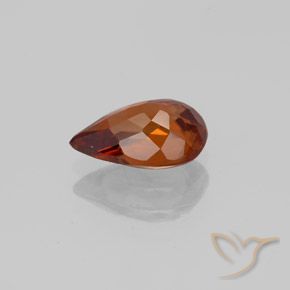 Zircon Gemstone in 8.7 x 5.7 mm Size for Sale, Zircon Stone in Dark Orange Color