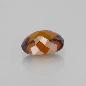 Zircon Gemstone in 7.8 x 6.2 mm Size for Sale, Zircon Stone in Deep Orange Color