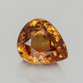 2.5ct Pear Facet Golden Orange Zircon Gem for sale 2.5ct Pear Facet Golden Orange Zircon Gem (ID: 358342)