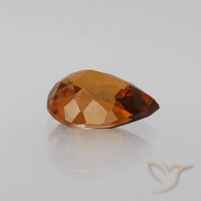 Zircon Gemstone in 8.4 x 6.4 mm Size for Sale, Zircon Stone in Deep Orange Color