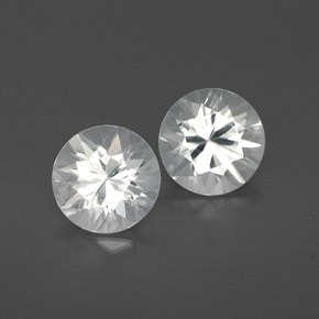 Blanco Circón Gema - 1.2ct Corte Diamante (ID: 358579)