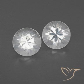 2.52ctw Natural White Zircon, Round, VVS