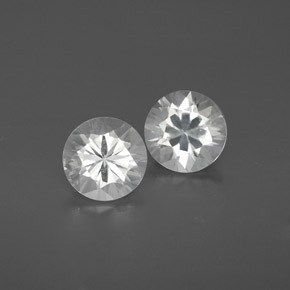 White Zircon Gem - 1.2ct Round Facet (ID: 358648)