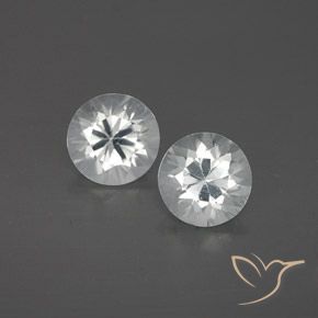 2.48 ct White Zircon, 6 mm Diamond Cut From Cambodia, Photo A