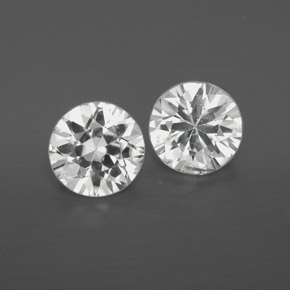 White Zircon Gem - 1ct Diamond-Cut (ID: 358662)