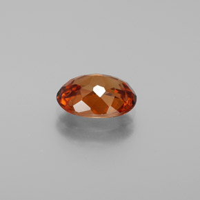Zircon Gemstone in 8.4 x 6.2 mm Size for Sale, Zircon Stone in Deep Orange Color