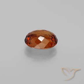 Zircon Gemstone in 8.2 x 6.6 mm Size for Sale, Zircon Stone in Deep Orange Color