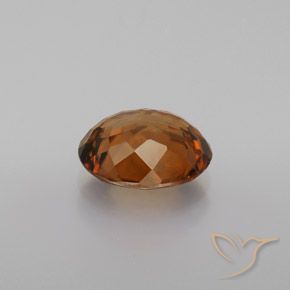 Zircon Gemstone in 8.1 x 6.8 mm Size for Sale, Zircon Stone in Deep Orange Color