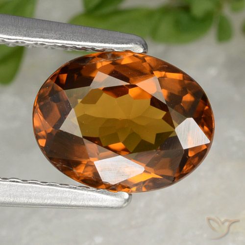 Naranja oscuro Circón Gema - 1.8ct Forma ovalada (ID: 358826)