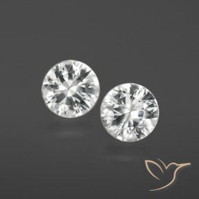 Weiß Zirkon Edelstein - 1.1ct Diamanten-Schliff (ID: 358896)