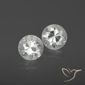 2.30ctw Natural White Zircon, Round, VVS-VS
