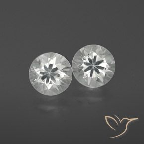 2.47ctw Natural White Zircon, Round, VS