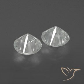 Zircon Gemstones in 6 mm (calibrated) Size for Sale, Zircon Stones in White Color