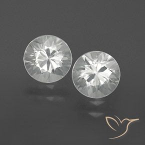 2.15 ct White Zircon, 5.8 mm Diamond Cut From Cambodia, Photo A