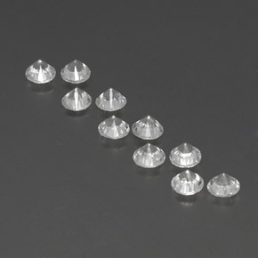 Zircon Gemstone in 4 mm (calibrated) Size for Sale, Zircon Stone in White Color