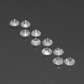 Zircon Gemstone in 4 mm (calibrated) Size for Sale, Zircon Stone in White Color