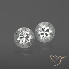 2.41 ct White Zircon, 6.1 mm Diamond Cut From Cambodia, Photo A