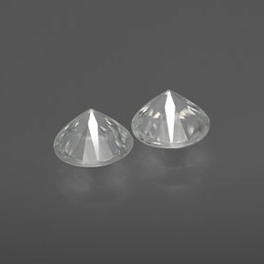 Zircon Gemstone in 6 mm (calibrated) Size for Sale, Zircon Stone in White Color