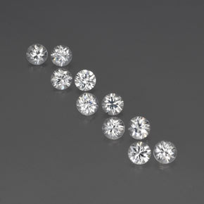 4.04 ct White Zircon Gemstone, Zircon Gem in Diamond-Cut Shape for Sale.