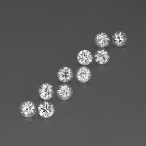 4.04 ct White Zircon Stone, Natural Zircon in Diamond-Cut Shape for Sale