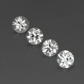 Bianco Zircone Gem - 1.1ct Taglio brillante (ID: 359589)