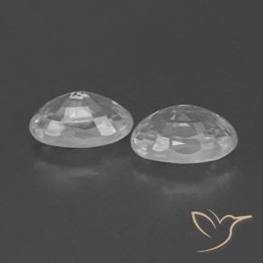 Zircon Gemstones in 6.2 x 4.2 mm Size for Sale, Zircon Stones in Clear White Color
