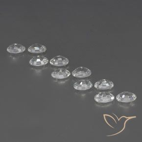 Zircon Gemstones in 6 x 4 mm (calibrated) Size for Sale, Zircon Stones in White Color