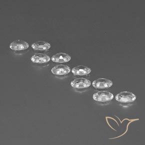 Zircon Gemstones in 6 x 4 mm (calibrated) Size for Sale, Zircon Stones in White Color
