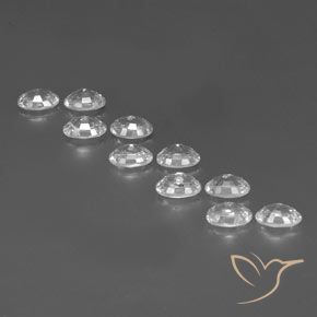 Zircon Gemstones in 6 x 4 mm (calibrated) Size for Sale, Zircon Stones in Clear White Color